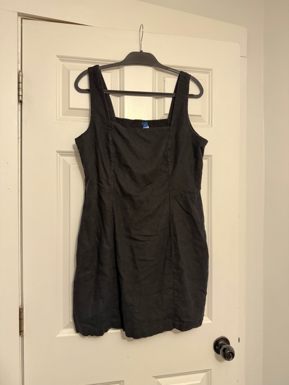 Old Navy Black Sleeveless Square-Neck Mini Dress